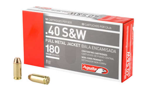 Ammunition Aguila Ammunition Pistol 40SW AGUILA 40SW 180GR FMJ 50/1000 • Model: Pistol